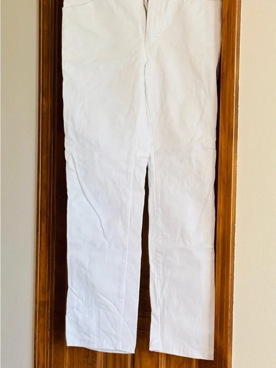 Classic White Straight-Leg Jeans wrangler bootcut cowgirl western - Picture 2 of 7